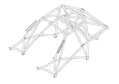 Kit de jaula de seguridad multipunto T45 para BMW 1 Series E81 E82 E87. Certificado por la FIA