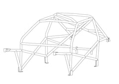 BMW E36 + M3 4dr International Multipoint T45 roll cage kit. FIA Certificated