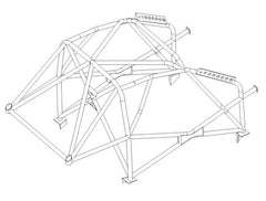CITROEN C1 International Multipoint T45 roll cage kit. FIA Certificated