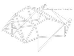 Kit de jaula de seguridad para DATSUN 260Z Historic CDS. Cumple con MS UK según el Apéndice K