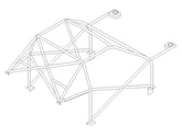 HONDA Civic EG6 International Multipoint CDS roll cage kit. FIA Certificated