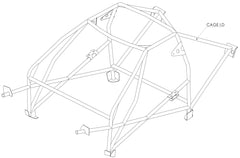 Kit de jaula antivuelco histórica certificada FIA estilo fábrica T45 para Subaru Legacy primera generación B