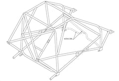 kit de jaula de seguridad Multi Point T45 MINI Miglia / Seven International. Certificado por la FIA