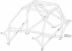 Jaula multipunto MITSUBISHI Galant. Cumple con la FIA