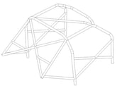 kit de jaula de seguridad multipunto T45 PORSCHE 964. Certificado por la FIA