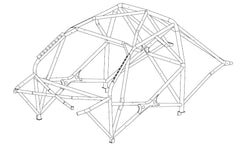 kit de jaula de seguridad multipunto T45 GrpN internacional SUBARU Impreza GVB. Certificado por la FIA