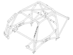 ALFA ROMEO 147 GTA International Multipoint T45 roll cage kit. FIA Certificated