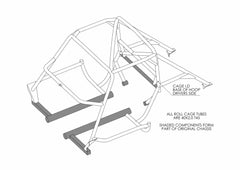 AC Cobra Daytona Historic T45 roll cage FIA Certificated