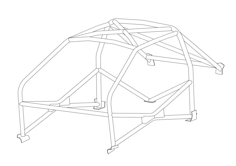 ALFA ROMEO 75 GTV Coupe Multipoint T45 roll cage kit.