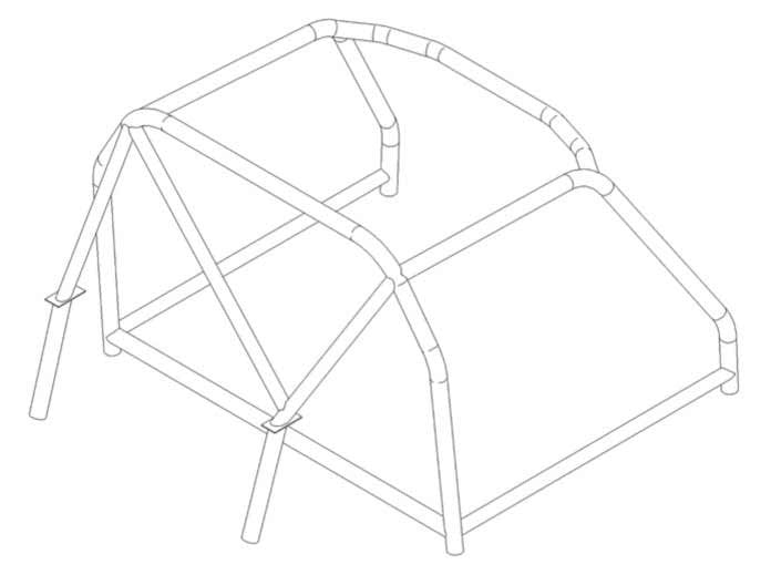 ALFA ROMEO Spyder (`63) Historic CDS roll cage kit. MS UK Compliant to Appendix K
