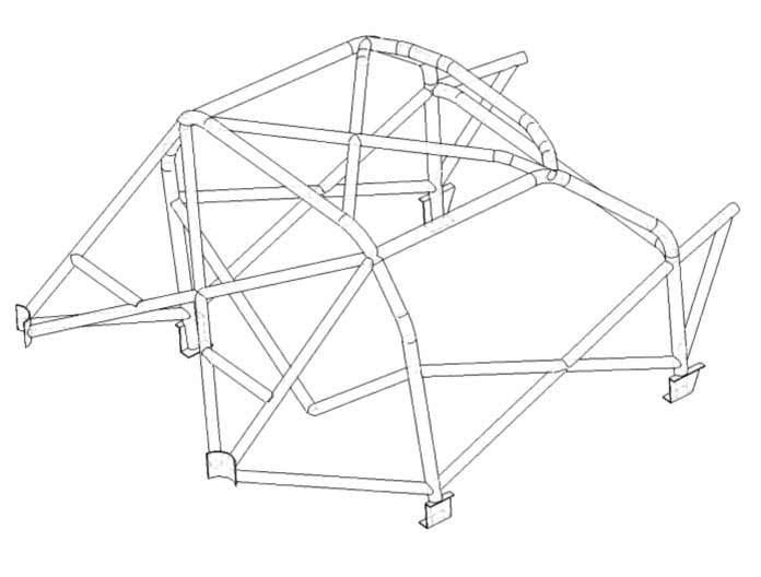 kit de jaula de seguridad Multipoint T45 AUDI TT MK1