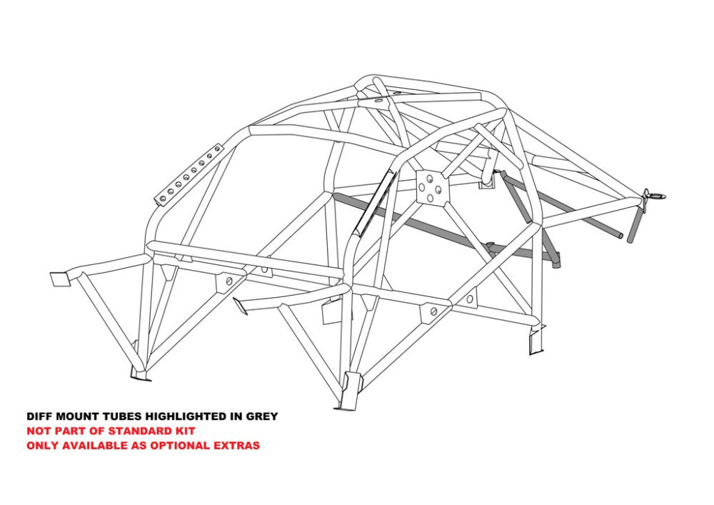 BMW E46 2dr International Multipoint T45 roll cage kit. FIA Certificated