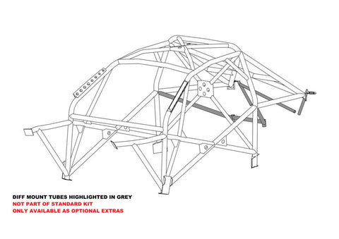 BMW E46 2dr International Multipoint T45 roll cage kit. FIA Certificated 