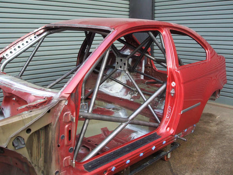 BMW E46 Compact International Multipoint T45 roll cage kit. FIA Certificated 