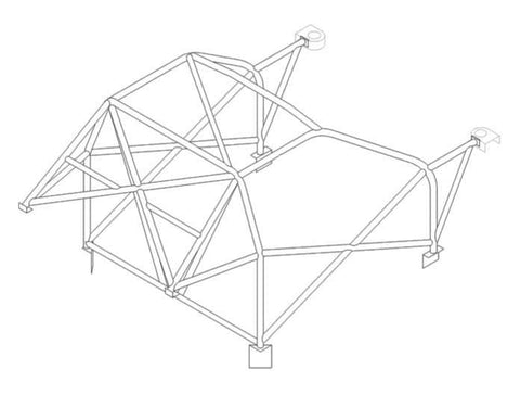 BMW M6 E24 Multipoint T45 roll cage kit 