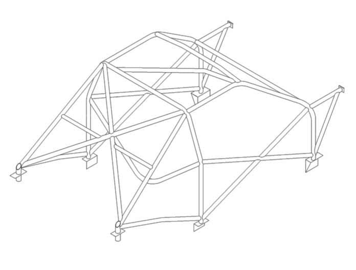 CITROEN Saxo International Multipoint T45 roll cage kit. FIA / MSUK Certificated