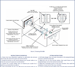 Kit de rieles de asiento FIA y MSUK 25CrM04 XL
