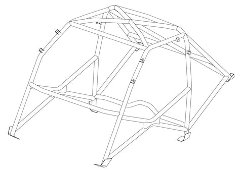 FORD Escort Mk1 Historic T45 roll cage kit. FIA Certificated to Appendix K 