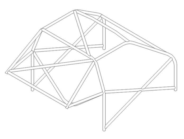 HONDA CRX Multipoint T45 roll cage kit