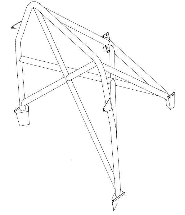 jaula de seguridad T45 de instalación en el HONDA Civic inc Type R EK4 conforme a la normativa del Reino Unido