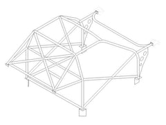 Kit de jaula de seguridad multipunto CDS HONDA Integra 'R' DC2. Certificado por la FIA