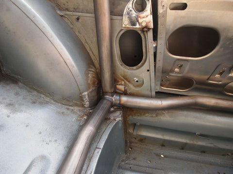 JAGUAR E-Type Historic T45 roll cage. FIA/MSUK certificated to Appendix K 