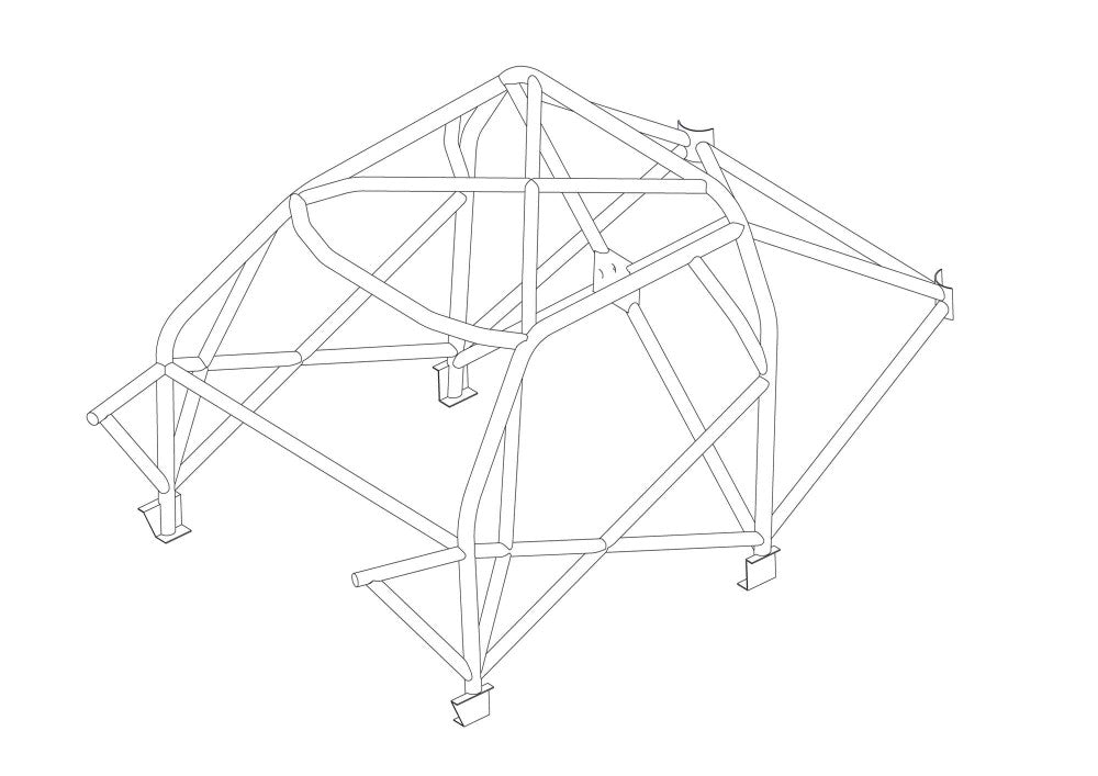 LANCIA Delta Integrale Multipoint CDS roll cage kit. MS UK Compliant