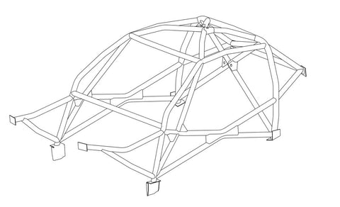 MAZDA RX7 MK 3 (FD) Multipoint T45 roll cage kit 