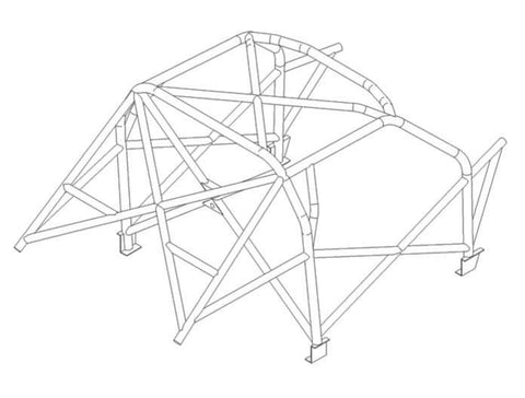 MERCEDES 190 Multipoint T45 roll cage kit 