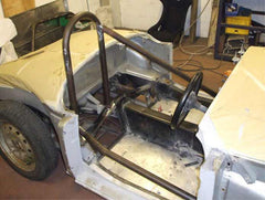 kit de jaula de seguridad T45 histórico MG MGA. Cumple con el Anexo K de MS UK