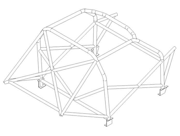 MITSUBISHI Colt (91-02) CJ0 Multipoint CDS roll cage kit