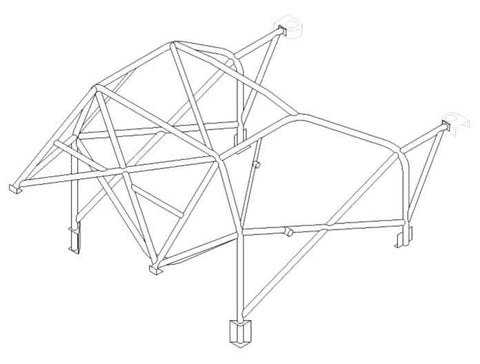 MITSUBISHI Lancer EVO 4 International Multipoint T45 roll cage kit. FIA Certificated 