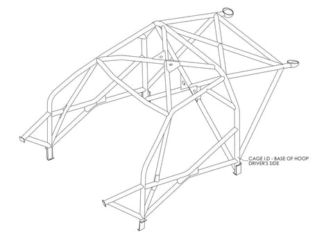 NISSAN 200SX S14 Multipoint T45 roll cage kit 