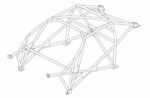 NISSAN 200SX S15 Multipoint T45 roll cage kit 