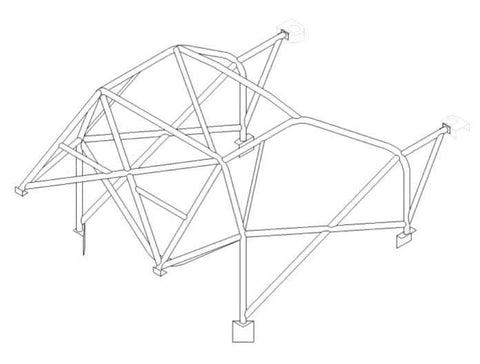 NISSAN Sunny International Multipoint CDS roll cage kit. FIA Certificated 