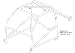 OPEL Kadett Multipoint T45 roll cage kit