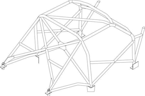 PEUGEOT 106 Stock Hatch Race Multipoint CDS roll cage kit 