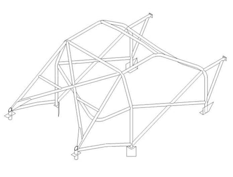 PEUGEOT 306 Challenge International Multipoint CDS roll cage kit. FIA Certificated 