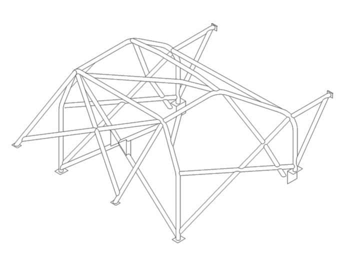 kit de jaula de seguridad Multipoint T45 PORSCHE 968