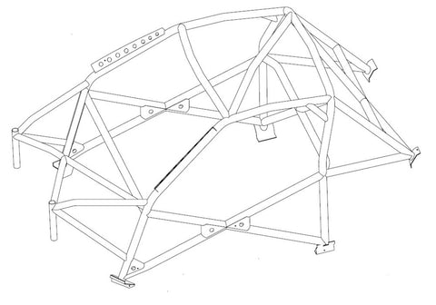 PORSCHE 996 International Multipoint T45 roll cage kit. FIA Certificated 