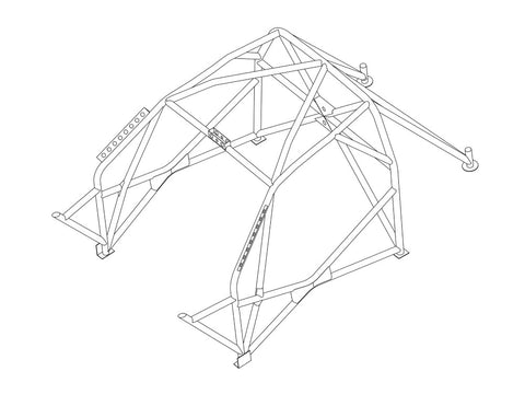 RENAULT Megane MK2 Multipoint T45 roll cage kit 