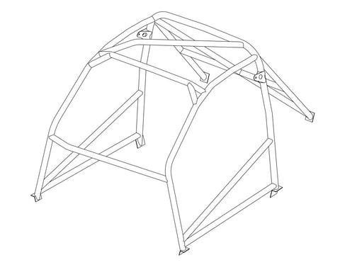 SAAB 96 Historic T45 roll cage kit. MS UK Compliant to Appendix K 