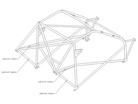 SIMCA Rallye Historic CDS roll cage kit. MS UK Compliant to Appendix K 