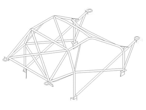 SUBARU Impreza - 4 dr GC8 International Multipoint T45 roll cage kit. FIA / MSUK Certificated 