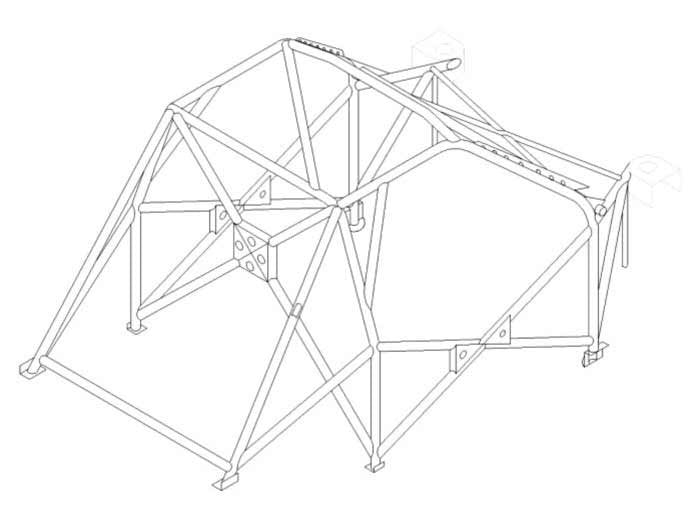 SUZUKI Ignis International Multipoint T45 roll cage kit. FIA Certificated