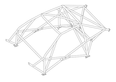 TOYOTA Celica ST 205 Multipoint T45 roll cage kit 