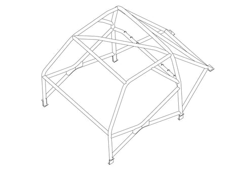 TRIUMPH Dolomite Sprint International Multipoint T45 roll cage kit. FIA Certificated 