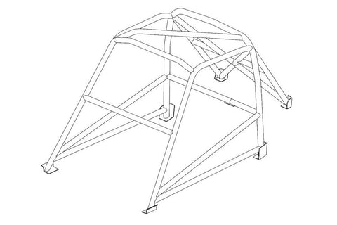 TRIUMPH TR4 Historic T45 roll cage kit. MS UK Compliant to Appendix K 