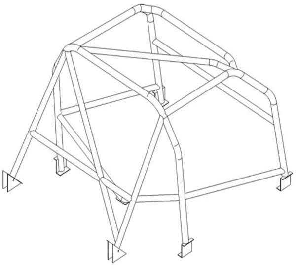 VAUXHALL Chevette Multipoint T45 roll cage kit