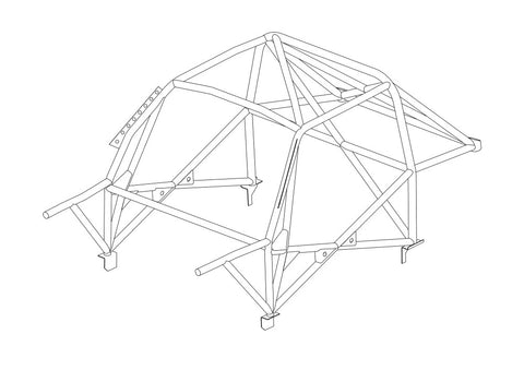 VOLKSWAGEN Golf Mk1 Multipoint T45 roll cage kit 
